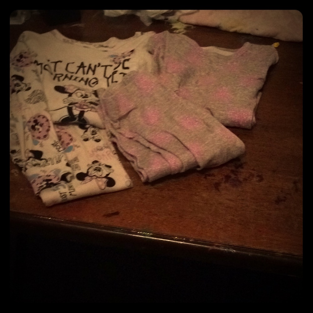 2 sets of girls size 8 pjs
